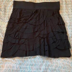 Black scalloped skirt